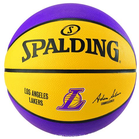 Bola de Basquete Spalding NBA Los Angeles Lakers Team Rubber Basketball gambar png