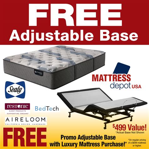 Current Promotions | Mattress Depot USA | Free Adjustable Base
