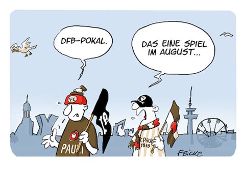 Unsere dienstleistungen im bereich zahnimplantate. FC St Pauli im DFB Pokal von FEICKE | Sport Cartoon | TOONPOOL