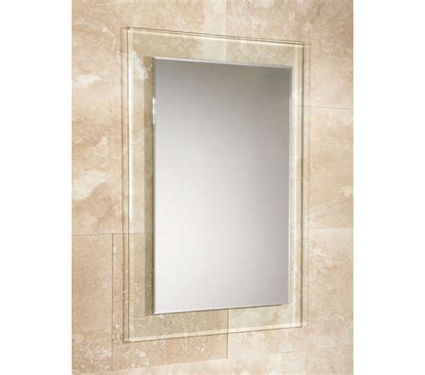 Hib Lola Bevelled Edge Mirror With Clear Glass Frame 500 X 700mm 63201200
