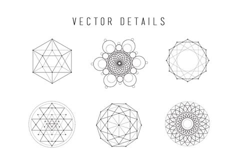 Sacred Geometry Vector Set Vol 3 Custom Designed Illustrations