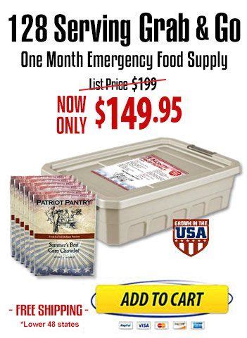 72 hour emergency food kits ~ 4patriots vs. Emergency Food Supply (With images) | Emergency food supply