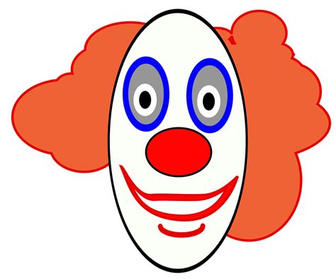 Clown Free Stock Photo Illustration Of A Cartoon Clown Face 17182