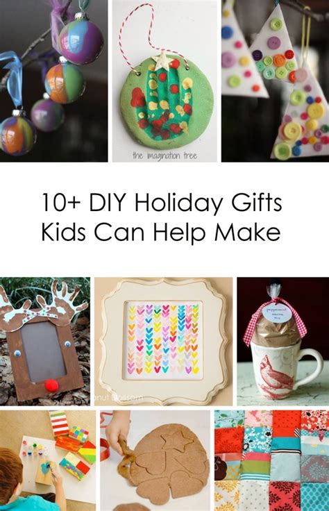 Whether you're shopping for him, her, or the kids, here's a list of 75 stocking stuffers under $10! 10 DIY Holiday Gifts Kids Can Help Make