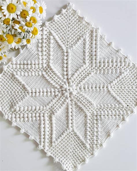 Star Popcorn Great Creative Preparation Crochet Blanket Artofit