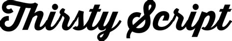 Ryan martinson copyright (c) 2012 by yellow design studio. Thirsty Script Extrabold Demo font