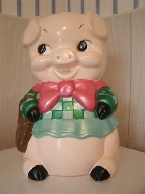 Large Vintage Ceramic Piggy Bank Etsy