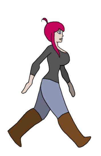 Cartoon Organs Walking Gif Animation Animated Girl Gifs Walk Woman Animations Deviantart