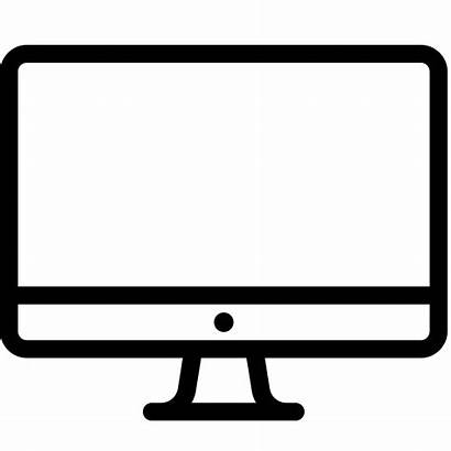 Computer Screen Icon Vector Monitor Transparent Desktop