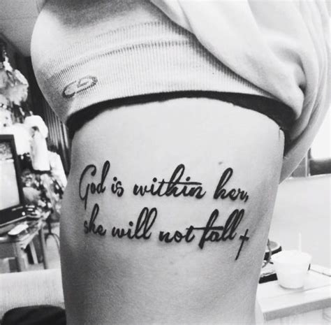 Psalm God Is Within Her She Will Not Fail Tattoo