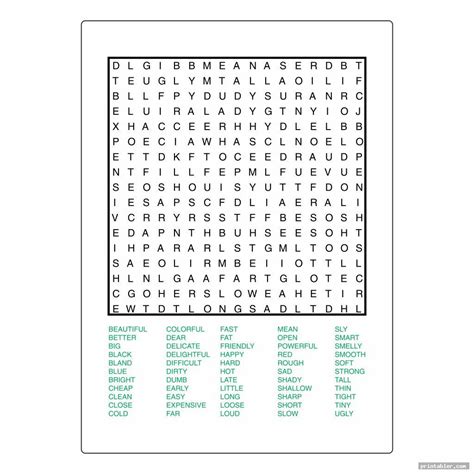 100 Word Searches Printable