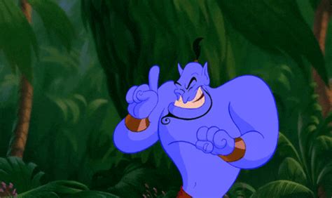 Gif Disney Cartoon Shocked Aladdin Stunned Genie Jaw Drop Gif