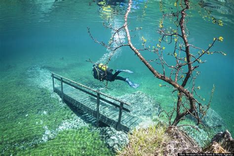 Underwater Hiking In This Austrian Lake Looks Like The Coolest Scuba