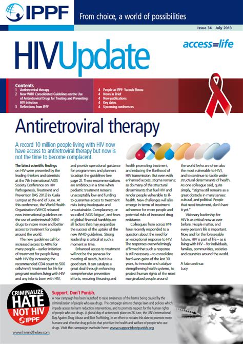 Ippf S Hiv Blog Hiv Update Antiretroviral Therapy