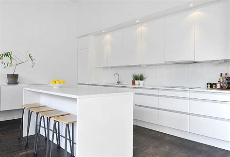 Has buscado cocinas rusticas blancas ikea y nosotros te vamos a mostrar sólo los mejores precios. Black & White Contemporary Loft white kitchen - Decoist