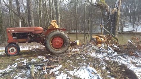 Big Tractor Power Allis Chalmers D 17 And Chinese Chainsaw Of