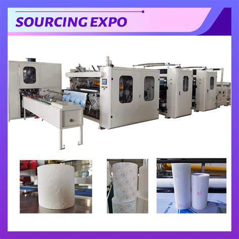 Automatic Maxi Roll Kitchen Towel Toilet Tissue Paper Making Machine China Toilet Paper