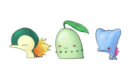 Known as 御三家 the big three among japanese fans). PokEMOn - Johto Starters. by Sephirona on DeviantArt