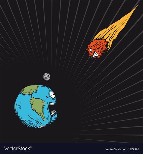 Meteorite Falling To Earth