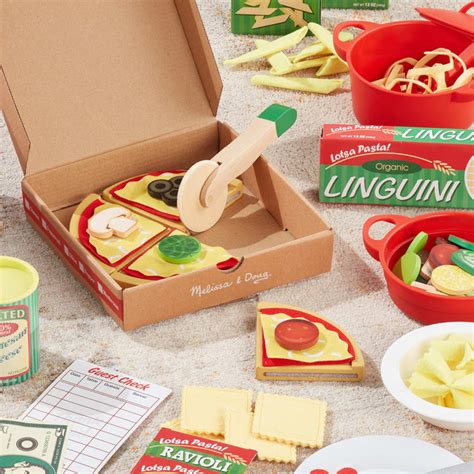 Deluxe Pizza And Pasta Play Set Melissa And Doug