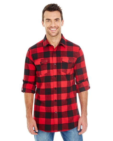 burnside b8210 men s plaid flannel shirt shirtspace