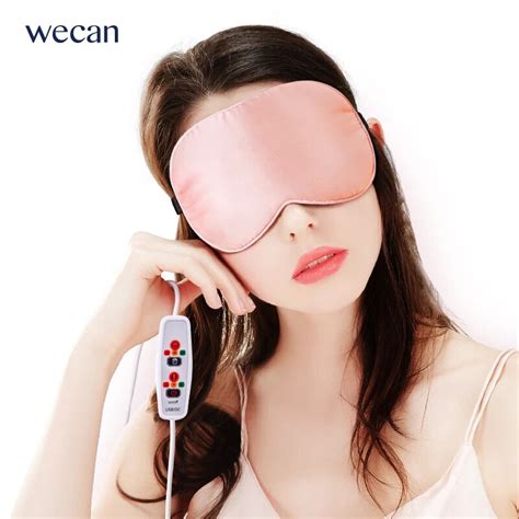 wecan usb heating steam eye mask eyeshade hot compress cover shade eye patch travel eye mask