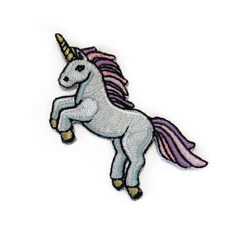 Unicorn Iron On Patch Patches Embroidered Applique Pastel
