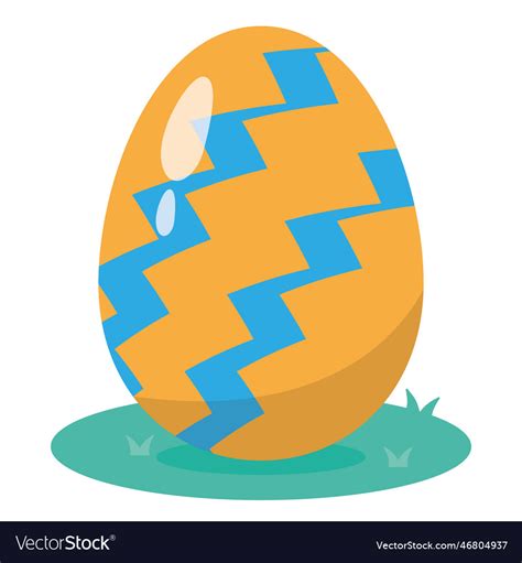 Isolated Colored Easter Egg Icon Royalty Free Vector Image