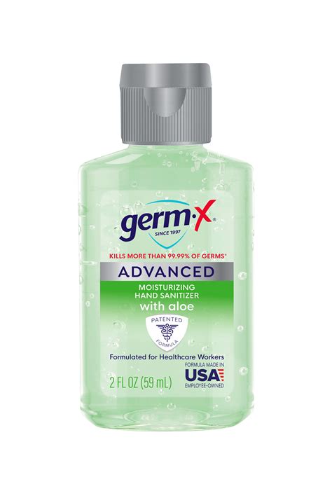 Germ X Advanced With Aloe 2 Oz Germ X Hand Sanitizer