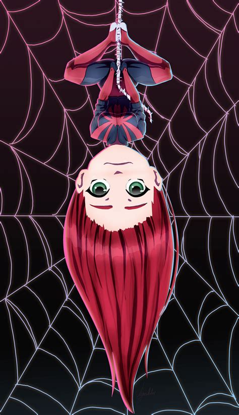 Chibi Scarlet Spider Mary Jane By Jeyrablue On Deviantart