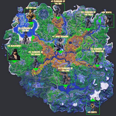 All Boss Locations In Fortnite Chapter Season Pro Game Guides