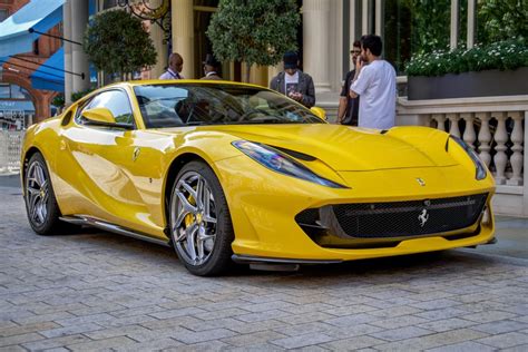 How Nice Is This Yellow Ferrari 812 Superfast In London Nycarspotters