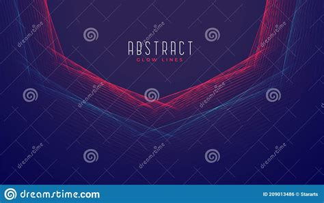 Abstract Digital Lines Background Design Stock Vector Illustration Of