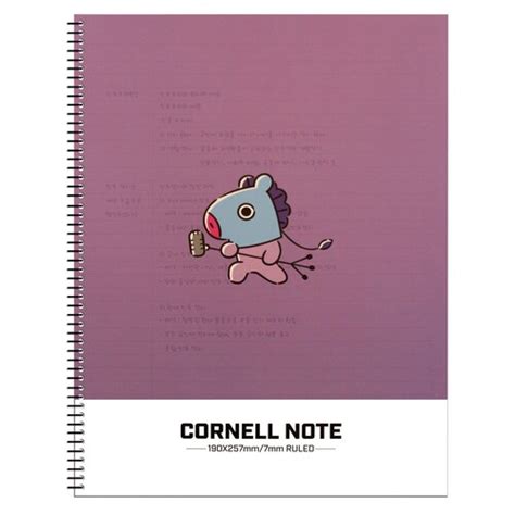 Cuaderno Cornell Personaje Mang Línea Bt21