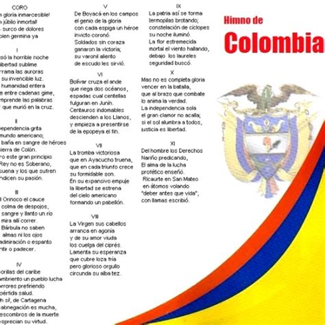La Letra Del Himno Nacional De Colombia