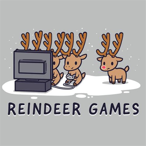Two Reindeers Are Playing Video Games Together