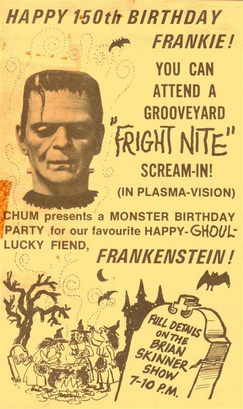 Radio Station Sponsered Party 1968 Sci Fi Movies Scary Movies Old