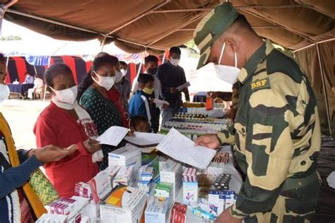 Bsf Organises Free Medical Camp In Meghalaya India Sentinels India