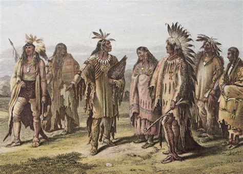 1882 Human Races Native North Americans Original Antique Lithograph