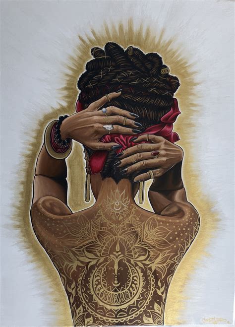 Black Magic Woman Acrylic On Canvas 18x24 By Chrystal Padro