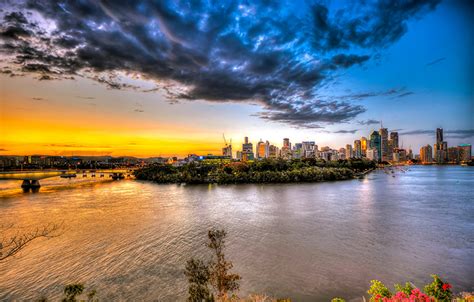 Als beliebtes touristenziel hat brisbane viel zu bieten: Foto Brisbane Australien Sonnenaufgänge und ...