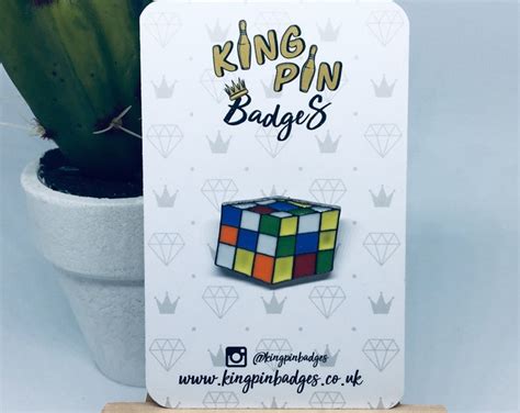 Rubiks Cube Enamel Pin Badge Gaming Badge Pin Badge Etsy Uk