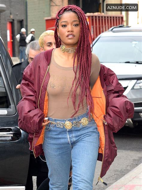 Keke Palmer Braless Top In New York AZNude