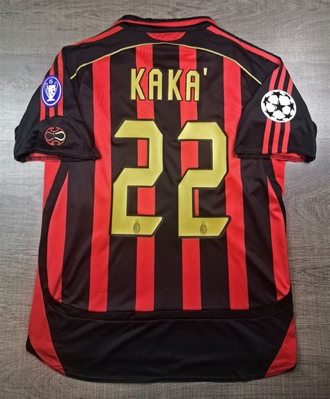 Retro 2006 07 Ac Milan Home 22 Kaka With Calco And Thorhy 6 Etsy