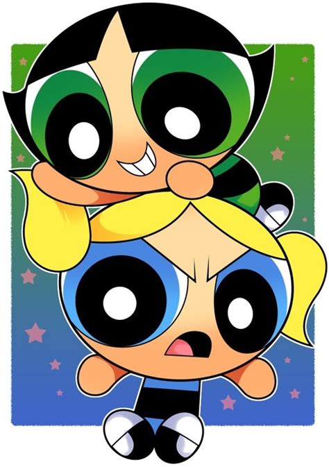 Buttercup And Bubbles Powerpuff Girls Pinterest