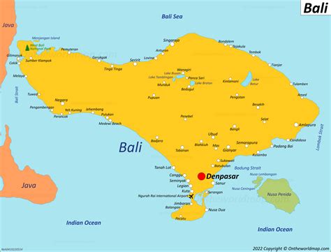 Map Of Bali 