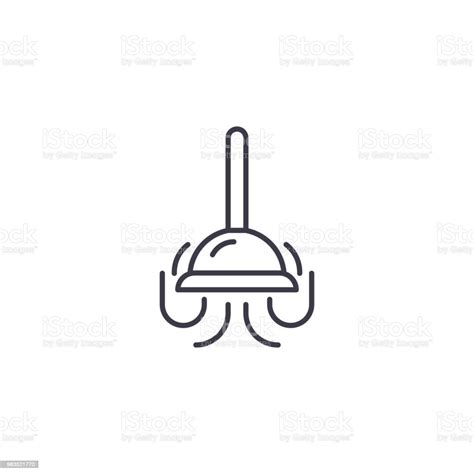 Plumber S Friend Linear Icon Concept Plumber S Friend Line Vector Sign