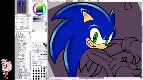 Sonic Adventure Style Sonic Speed Paint Youtube
