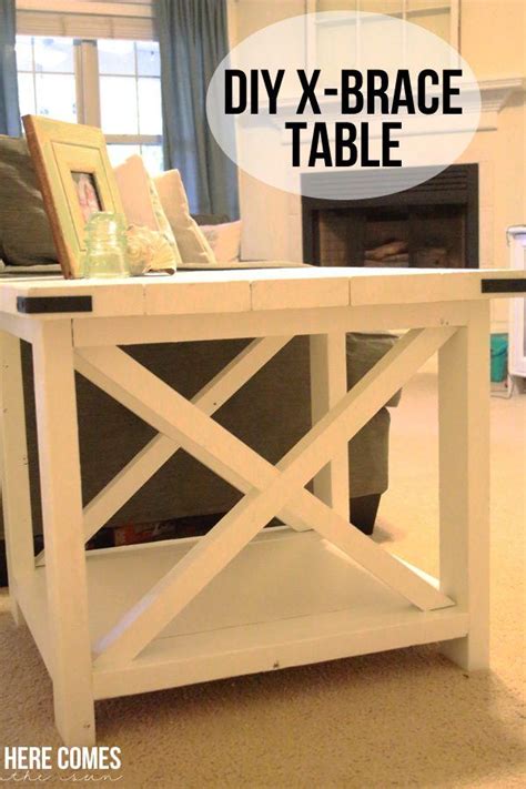 Diy X Brace Table A Great Furniture Project That You Can Make In A
