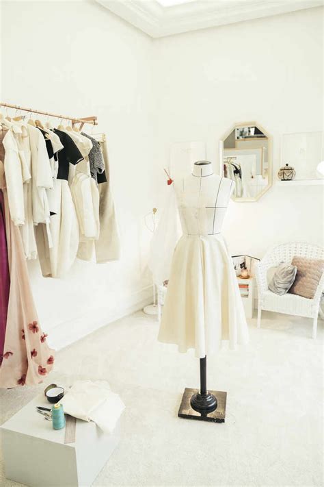 Atelier Of Fashion Designer Stock Photo